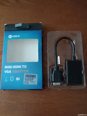 Adaptor cablu VGA cu mini HDMI, nou