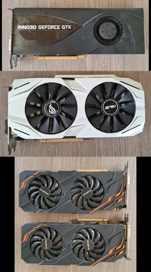 4xGPU GTX1070, Surse Corsair, FSP Hydro G, Bitmain, Placi de baza, RAM - imagine 1