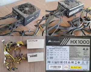 4xGPU GTX1070, Surse Corsair, FSP Hydro G, Bitmain, Placi de baza, RAM - imagine 2