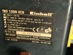 Ferăstrău de masă Einhell TKS 1500 ECO - imagine 4