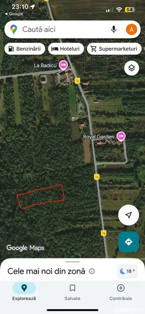 Vând teren in zona turistica