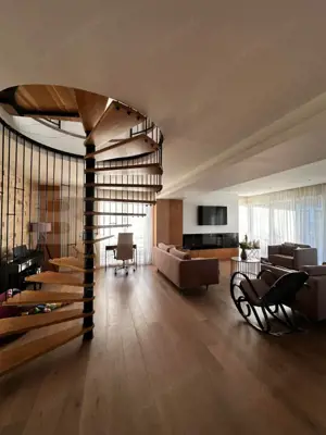 Apartament tip penthouse, 210 mp, 260 mp terasa, 2 garaje, Buna Ziua