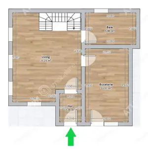 Casa individuala cu 3 camere 2 bai si teren 172 mp situata in Sibiel - imagine 6