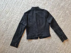 Geaca gins Oasis, gecuta primavara, sacou negru marimea 38 - imagine 3