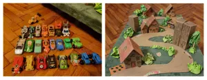 Colectie 24 masinute Kinder si orasel hand made - imagine 5