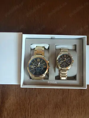 Set de ceasuri FOSSIL,bărbatesc si de damă in stare exceptionala! - imagine 3