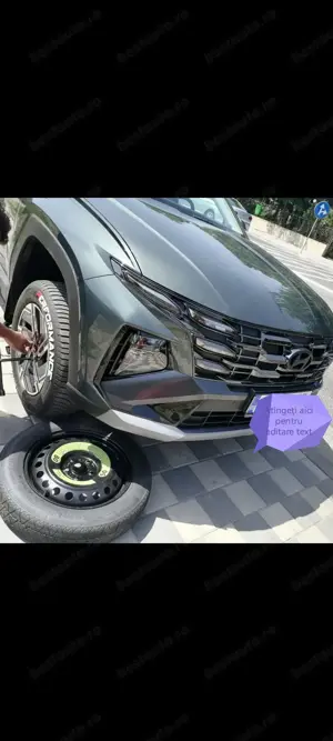 Roata rezerva slim Hyundai Tucson Hybrid cu roți R17 și R19 