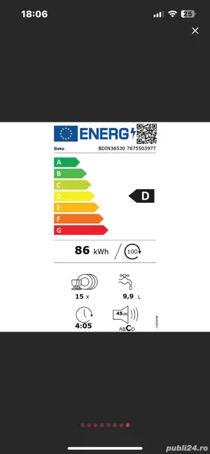 Masina de spalat vase - imagine 2