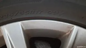 roti cauciuc genti aluminiu Volkswagen originale cu cauciucuri de vara 17 Hankook  - imagine 8