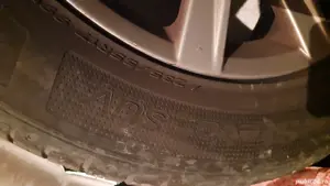 roti cauciuc genti aluminiu Volkswagen originale cu cauciucuri de vara 17 Hankook  - imagine 5