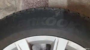 roti cauciuc genti aluminiu Volkswagen originale cu cauciucuri de vara 17 Hankook  - imagine 6