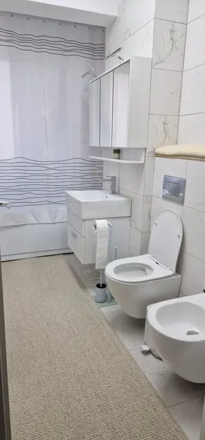 Primă închiriere 3 camere mobilat & utilat, parcare subterană Bloc NOU - imagine 4