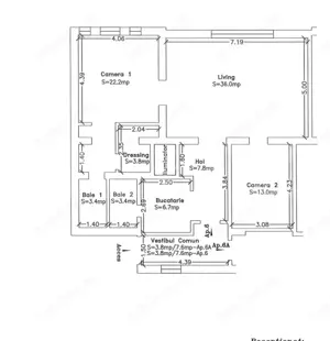 Apartament de vanzare, cu 3 camere, 100 mp, zona centrala - imagine 9 Apartament de vanzare, cu 3 camere, 100 mp, zona centrala - imagine 9