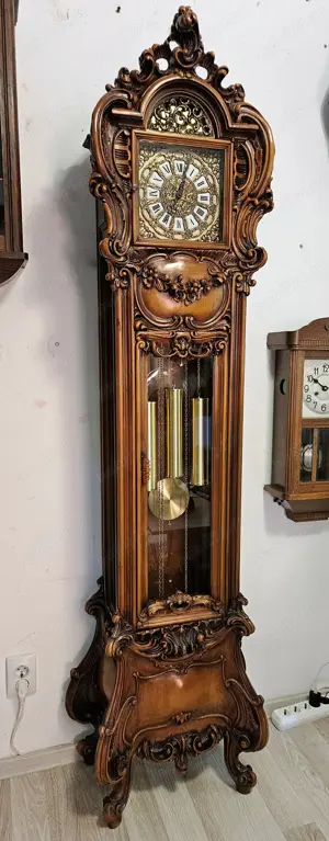 Ceas de podea cu pendul si 3 greutati Italia