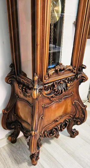 Ceas de podea cu pendul si 3 greutati Italia - imagine 2