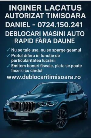Deblocari Usi Auto Masini Lacatus Timisoara Fara Distrugere