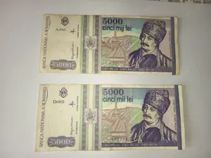 5000 lei 1993, Avram Iancu, seria A.0002 si D.0023  2 bucăti 