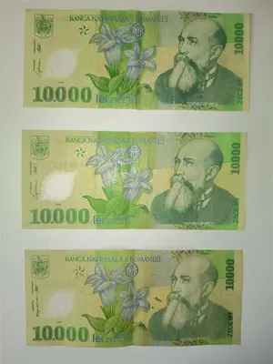 10.000 lei an 2000, Nicolae Iorga 1871-1940, 3 bucati   - imagine 3