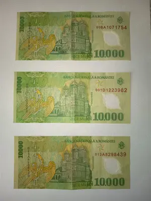 10.000 lei an 2000, Nicolae Iorga 1871-1940, 3 bucati   - imagine 5