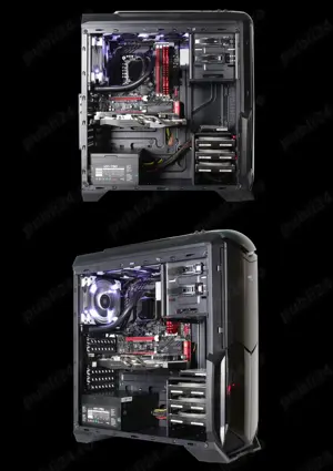 CARCASA PC Gaming Aerocool Battle Hawk Midi Tower ATX Server  - imagine 5