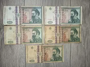 500 lei an 1992, Constantin Brancusi 1876-1957, 5 bucati  