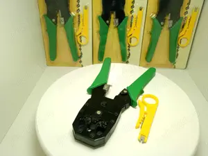 Cleste de serizare modular 3 in 1 RJ45 RJ11 Cat5e si Cat6 LAN retea - imagine 5