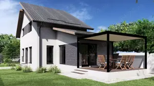 Casa P+1+M 110 mp utili + curte 550 mp BRANESTI