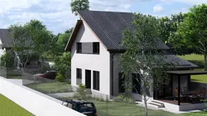 Casa P+1+M 110 mp utili + curte 550 mp BRANESTI - imagine 4