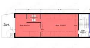 Spatiu birou de inchiriat- zona centrala (Universitate)