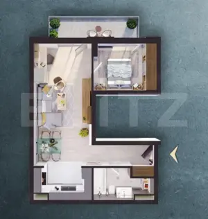 Apartament de vanzare, cu 2 camere, 51 mp, zona Elite 