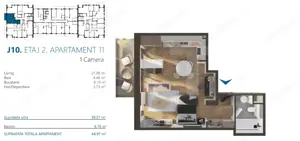 Revanzare,Apartament o camera, 39 mp, etaj 1, Bloc premium, Zona Elite - imagine 4