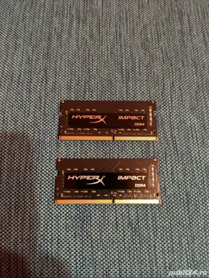 Fara schimburi fix Kit 16gb ram laptop Kingston HyperX 2666 mhz 2x8 GB