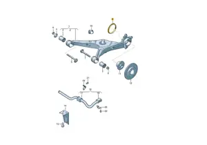 Capac rulment brat oscilant puntea spate VW cod 7E0501269 - imagine 3