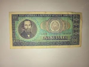 100 lei an 1966, Nicolae Balcescu  100 lei an 1966, Nicolae Balcescu - 1 buc 100 lei an 1966, Nicola