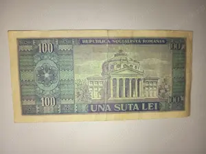 100 lei an 1966, Nicolae Balcescu  100 lei an 1966, Nicolae Balcescu - 1 buc 100 lei an 1966, Nicola - imagine 2