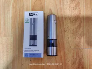 Râșniță electrică de piper sau sare AdHoc, USB reîncărcabilă,(Super Ofertă).