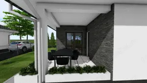 Tautii Magheraus (zona str. 4) - PROIECT NOU - case pe parter, s.c.=150 mp, teren 500 mp - imagine 4