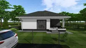 Tautii Magheraus (zona str. 4)   PROIECT NOU   casa pe parter, s.c.=150 mp, teren 500 mp