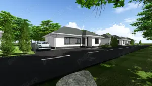 Tautii Magheraus (zona str. 4) - PROIECT NOU - case pe parter, s.c.=150 mp, teren 500 mp - imagine 6