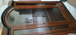 Vitrina rustica lemn masiv - imagine 3