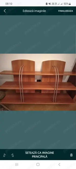 Paturi metal pentru 1 și 2 persoane, raft, comoda - imagine 5