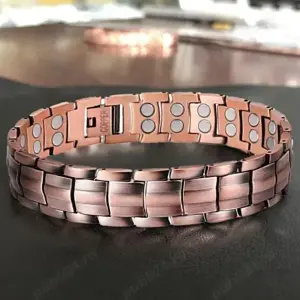 Brățară bărbătească magnetică din cupru pur