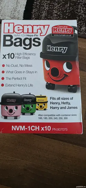 saci aspirator Numatic Henry  - imagine 2