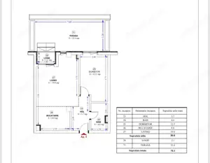 Apartament de vanzare, 50 mp, zona Torontaluli