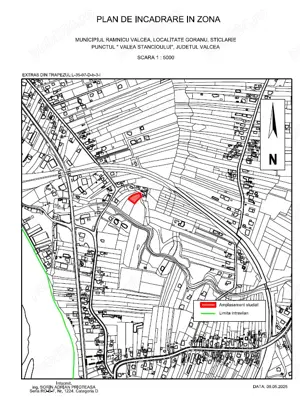 Teren de vanzare intravilan Rm-Valcea, Goranu 837 mp, Sticlarie