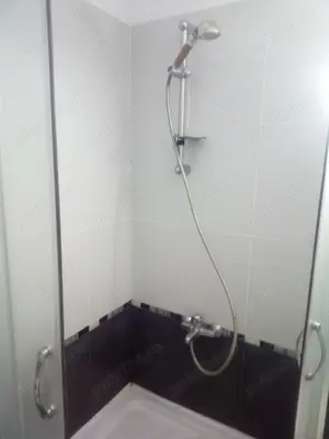 Baterie baie pentru cada ROSSI+dus+furtun cu dus cu pietre+suport dus, finisaj cromat