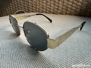 Ochelari soare dama rama aurie metalica
