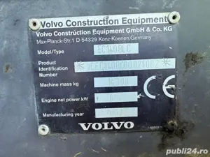 Vand excavator Volvo EC140BLC 14tone - imagine 3