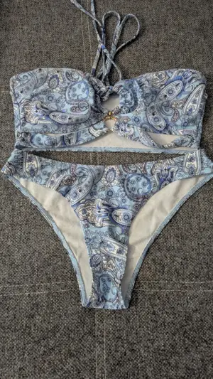 Costum de baie albastru - 3 piese