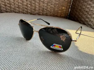 Ochelari soare dama Gold Metallic Black lenses